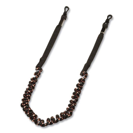 Skullerz 3280 Elastic Coil Eyewear Lanyard, PVC O-Ring Slip Fastener, 10" Long, Black1