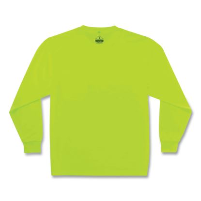 GloWear 8091 Non-Certified Hi-Vis Long Sleeve Shirt, X-Large, Lime1