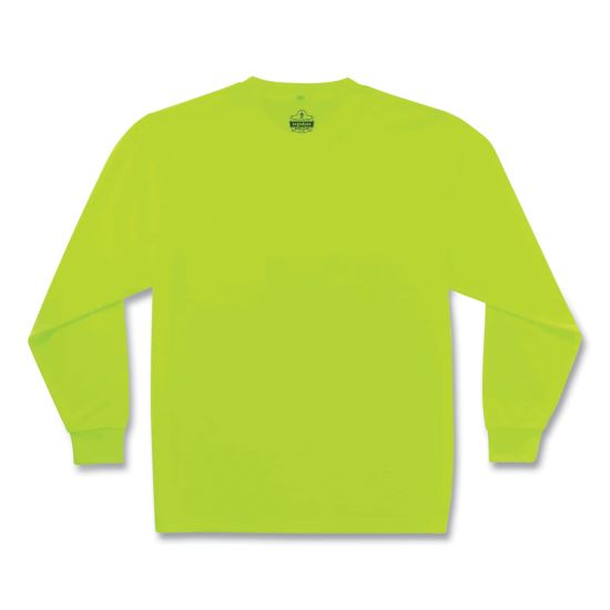 GloWear 8091 Non-Certified Hi-Vis Long Sleeve Shirt, X-Large, Lime1