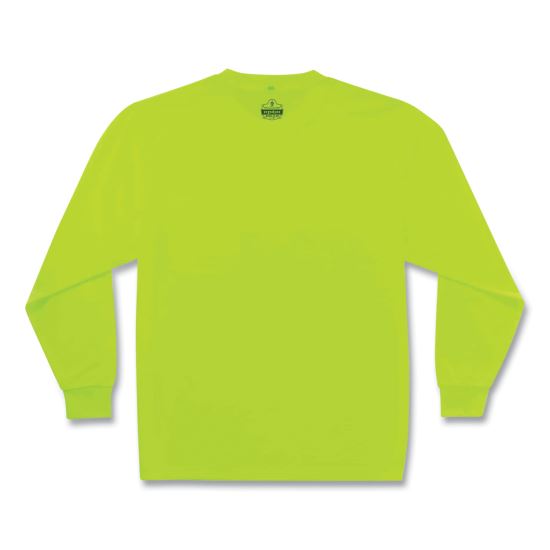 GloWear 8091 Non-Certified Hi-Vis Long Sleeve Shirt, 3X-Large, Lime1