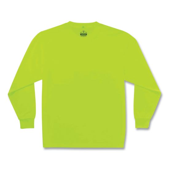GloWear 8091 Non-Certified Hi-Vis Long Sleeve Shirt, 4X-Large, Lime1