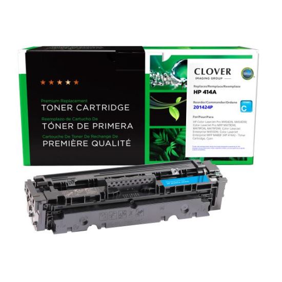 Clover Imaging Remanufactured Cyan Toner Cartridge (New Chip) for HP 414A (W2021A)1