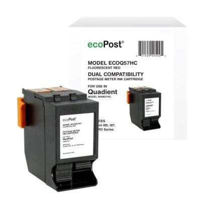 ecoPost Remanufactured Postage Meter Red Ink Cartridge for Quadient (NeoPost) IXINK57HC1