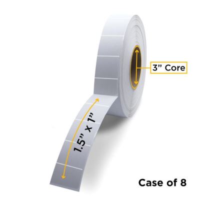 Clover Imaging Non-OEM New Thermal Transfer Label Roll 3.0" ID x 8.0" Max OD for Industrial Barcode Printers1