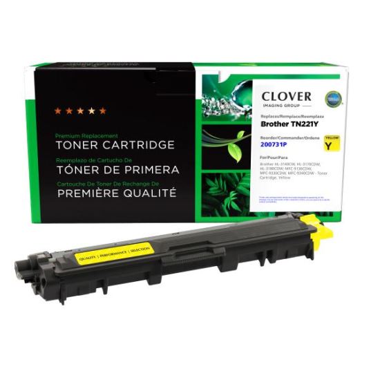 Clover Imaging Remanufactured Yellow Toner Cartridge for Brother TN2211