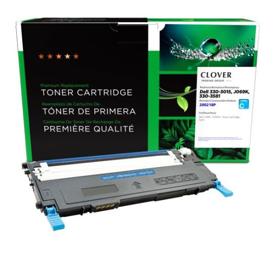 Clover Imaging Remanufactured Cyan Toner Cartridge for Dell 1230/12351