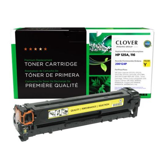 Clover Imaging Remanufactured Yellow Toner Cartridge for HP 125A (CB542A)1