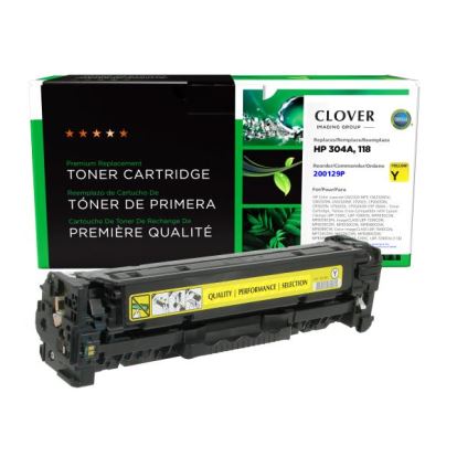 Clover Imaging Remanufactured Yellow Toner Cartridge for HP 304A (CC532A)1