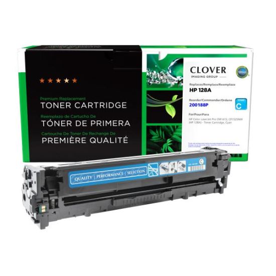 Clover Imaging Remanufactured Cyan Toner Cartridge for HP 128A (CE321A)1