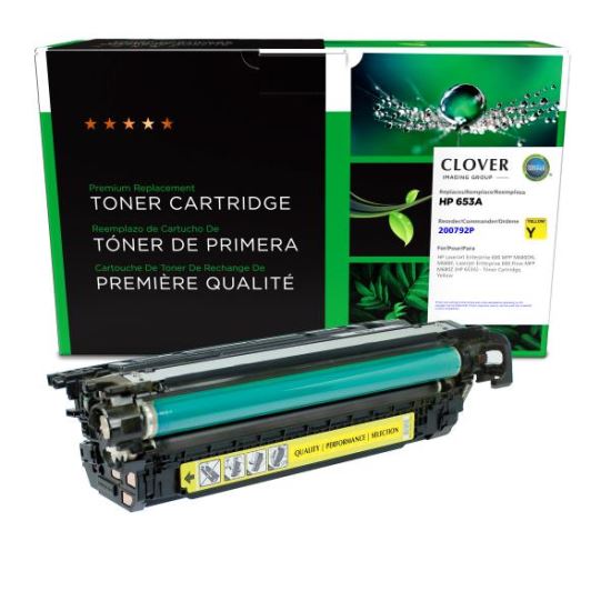 Clover Imaging Remanufactured Yellow Toner Cartridge for HP 653A (CF322A)1