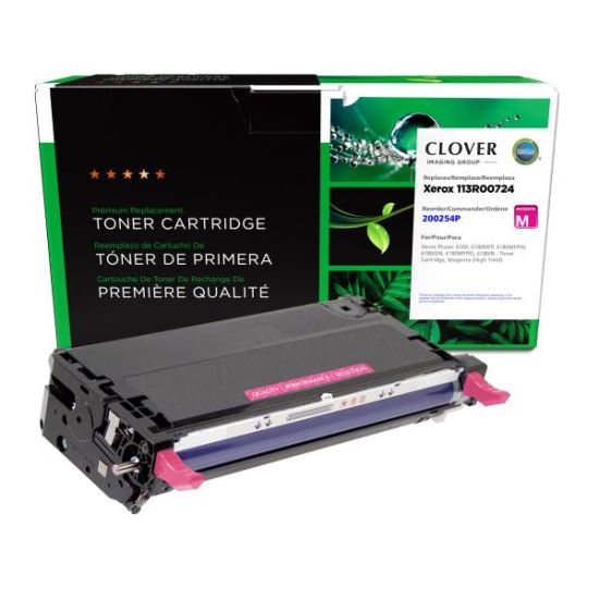 Clover Imaging Remanufactured High Yield Magenta Toner Cartridge for Xerox 113R007241