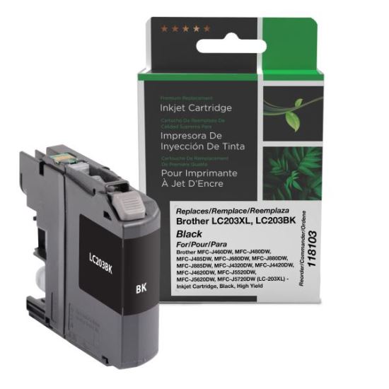 Clover Imaging Remanufactured High Yield Black Ink Cartridge for Brother LC203XL1