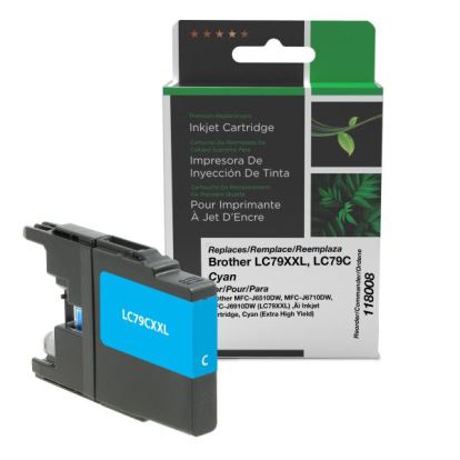 Clover Imaging Remanufactured Extra High Yield Cyan Ink Cartridge for Brother LC79XXL1