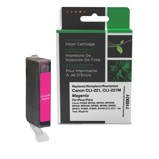 Clover Imaging Remanufactured Magenta Ink Cartridge for Canon CLI-221 (2948B001)1