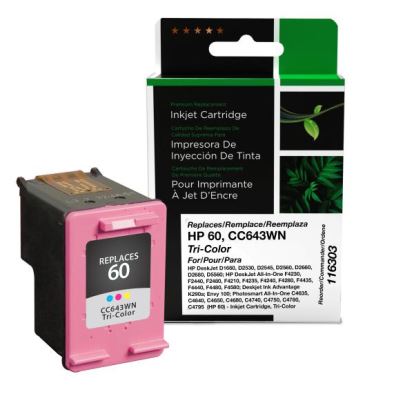 Clover Imaging Remanufactured Tri-Color Ink Cartridge for HP 60 (CC643WN)1