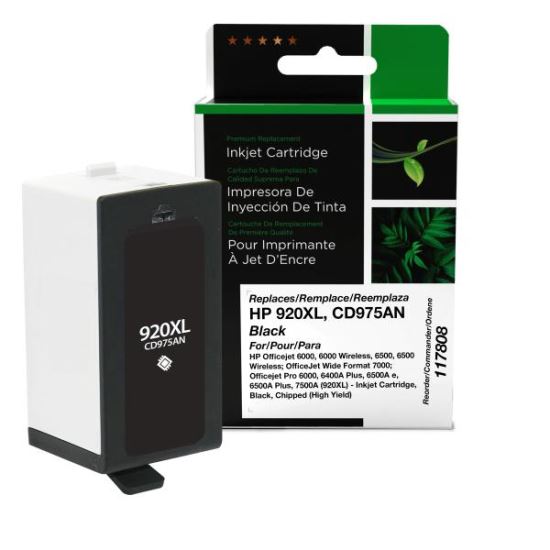 Clover Imaging Remanufactured High Yield Black Ink Cartridge for HP 920XL (CD975AN)1