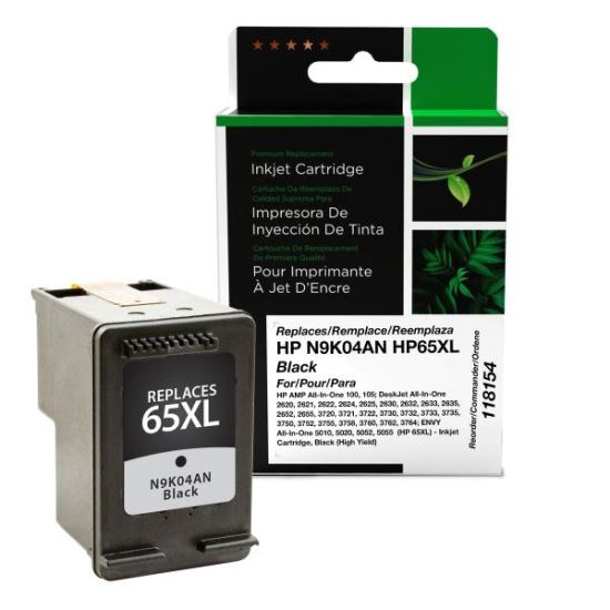 Clover Imaging Remanufactured High Yield Black Ink Cartridge for HP 65XL (N9K04AN)1