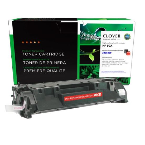 Clover Imaging Remanufactured MICR Toner Cartridge for HP CF280A, TROY 02-81550-0011