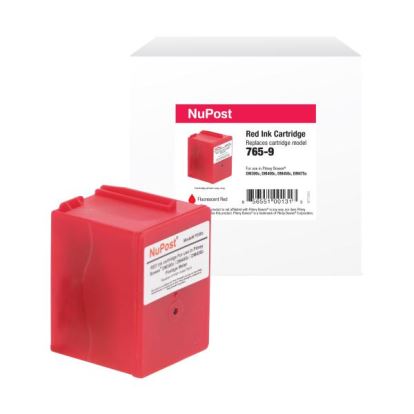 NuPost Non-OEM New Postage Meter Red Ink Cartridge for Pitney Bowes 765-91