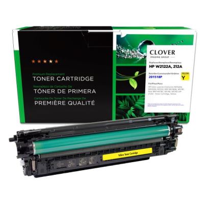 Clover Imaging Remanufactured Yellow Toner Cartridge (New Chip) for HP 212A (W2122A)1