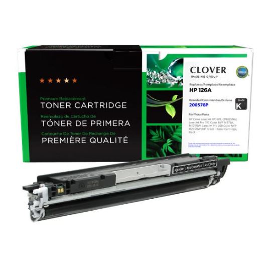 Clover Imaging Remanufactured Black Toner Cartridge for HP 126A (CE310A)1