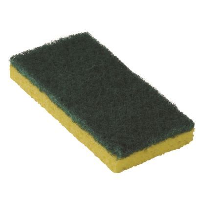 Resort Cut Scrub Sponge, Medium Duty, 6.25 x 3.18, Green/Yellow, 40/Carton1