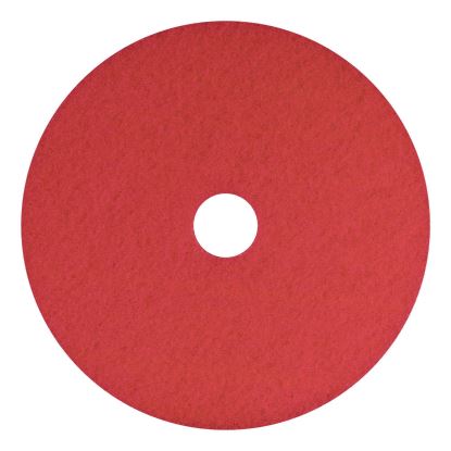 Buffing Pads, 16" Diameter, Red, 5/Carton1