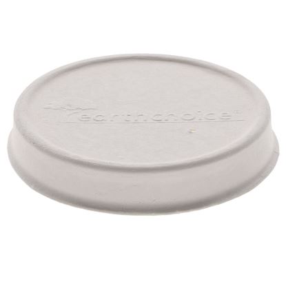 EarthChoice PFAS-Free Compostable Soup Cup Lid, For 8-16 oz Soup Cups, 4" Diameter, White, Sugarcane, 500/Carton1