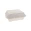 EarthChoice PFAS Free Compostable Hinged Lid Container, 9 x 9 x 3, White, Sugarcane, 150/Carton1