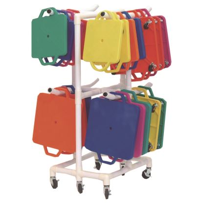 ABS Scooter Storage Cart, Plastic, 176 lb Capacity, 21 x 27 x 54, White1