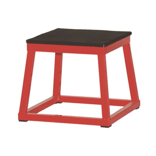 Plyo Box, 15" x 15", Plywood/Rubber/Steel, Red/Black1