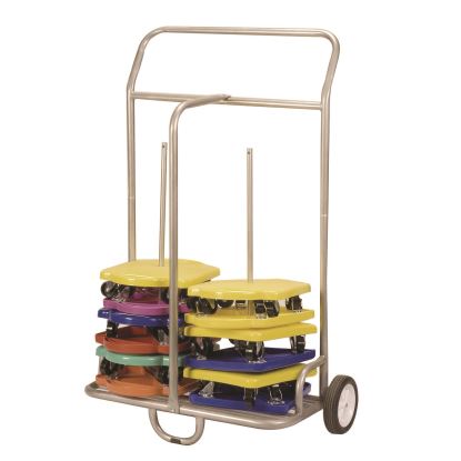 Scooter Storage Cart, Metal, 132 lb Capacity, 16 x 32 x 48, Silver1