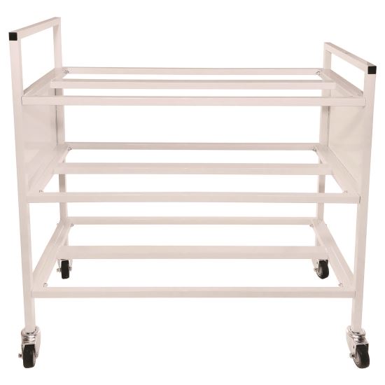 Double Wide Cart, Fits Approximately 24 Balls, Metal, 20" x 42" x 44", White1