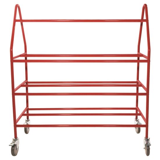 Deluxe Pro Ball Cart, Metal, 176 lb Capacity, 18.5 x 51 x 54, Red1