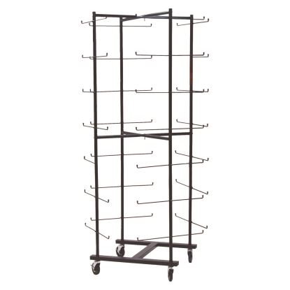 56 Football Helmet Rolling Rack, 26" x 28" x 81", Black1