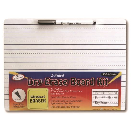 Dry Erase Whiteboard Kit, Two-Sided, 11.75 x 9, White Surface, 24 Kits/Carton1