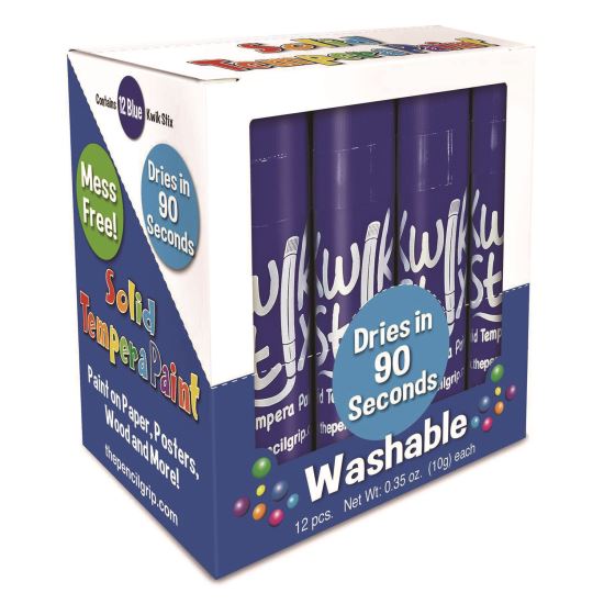 Kwik Stix Single Color Pack, 0.7" x 3.5", Blue, 12/Pack, 12 Packs/Carton1