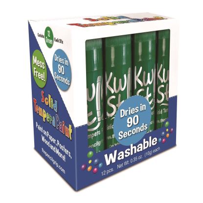 Kwik Stix Single Color Pack, 0.7" x 3.5", Green, 12/Pack, 12 Packs/Carton1