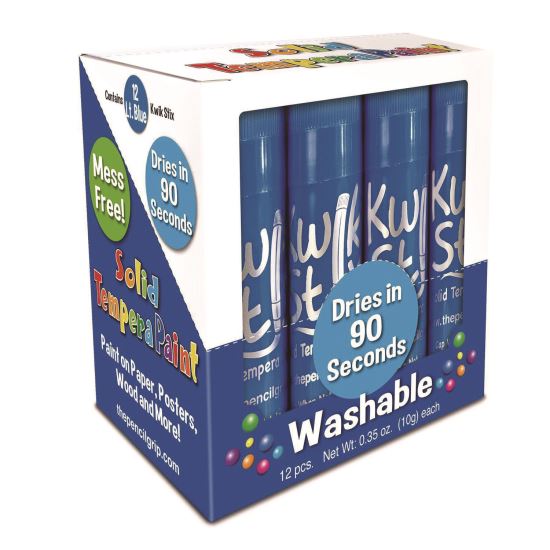 Kwik Stix Single Color Pack, 0.7" x 3.5", Light Blue, 12/Pack, 12 Packs/Carton1