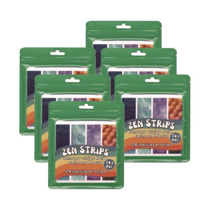 Zen Strips, Sandy Gradient Classpack, Assorted Colors, 24/Set, 6 Sets/Carton1