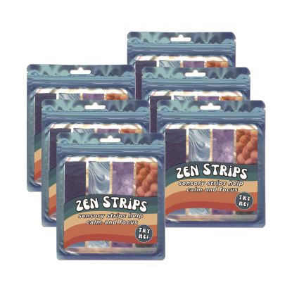 Zen Strips, Sandy Gradient, Assorted Colors, 4/Set, 36 Sets/Carton1