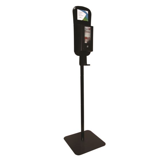 IntelliCare Hybrid Dispenser Floor Stand, 60.6" h, Black1