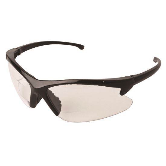 V60 30-06 Dual Readers Safety Glasses, Black Polycarbonate Frame, Clear Polycarbonate Lens, 6/Box1