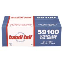 Interfolded Foil Sheets, 55 Gauge, 9 x 10.75, 500 Sheets/Box, 6 Boxes/Carton1