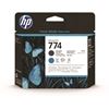HP 774, (P2W01A), Printhead, Black/Cyan 1
