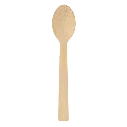 Bamboo Cutlery, Spoon, Light Golden, 100/Pack, 10 Packs/Carton1