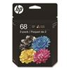 HP 68 (6L6S2TN) 2-Pack Black/Tri-Color Original Ink Cartridge1