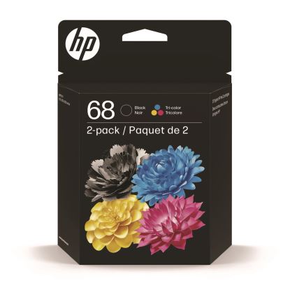 HP 68 (6L6S2TN) 2-Pack Black/Tri-Color Original Ink Cartridge1