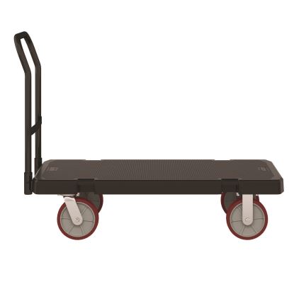 Resin Platform Truck, 1,600 lb Capacity, 24.25 x 52.25 x 41, Black1