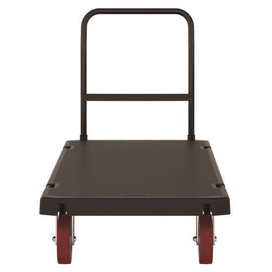 Resin Platform Truck, 1,600 lb Capacity, 30.25 x 64.5 x 41, Black1